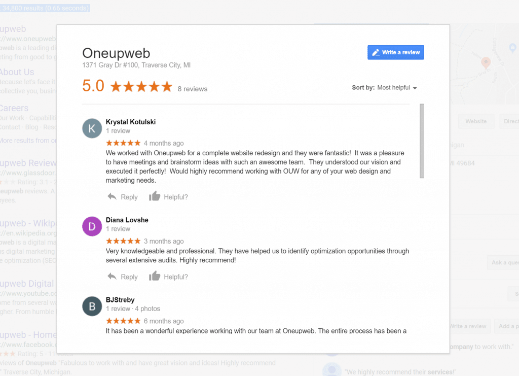 google reputation management